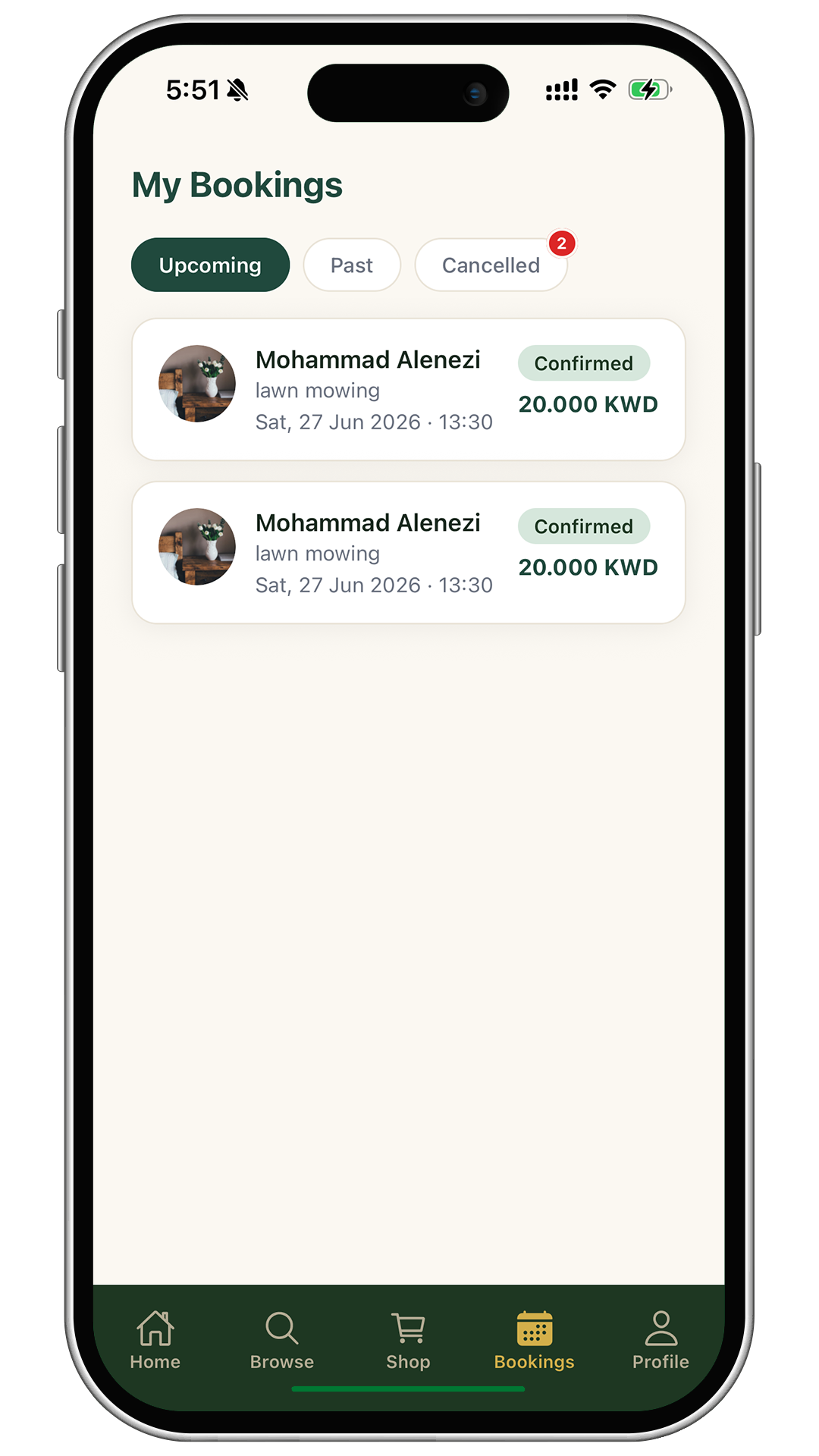 Managing your bookings